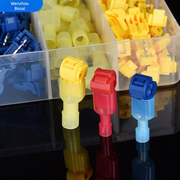 Set de terminal blocks tip T cu clemă de siguranță pentru ramura principală, 120 buc., nylon, turnare prin injecție, pentru 0,5–6 m²