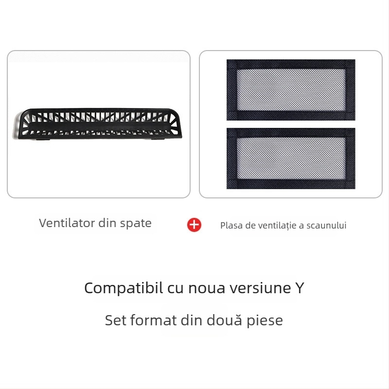 Capac ventilație spate pentru Tesla Model Y/Model 3/YL cu 6 locuri – TPE, imprimare logo posibilă