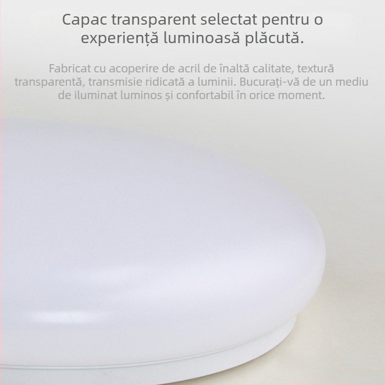 Lampa de plafon, LED rotund pentru coridoare și băi, design modern minimalist, 220V, acoperire 5–10 m²