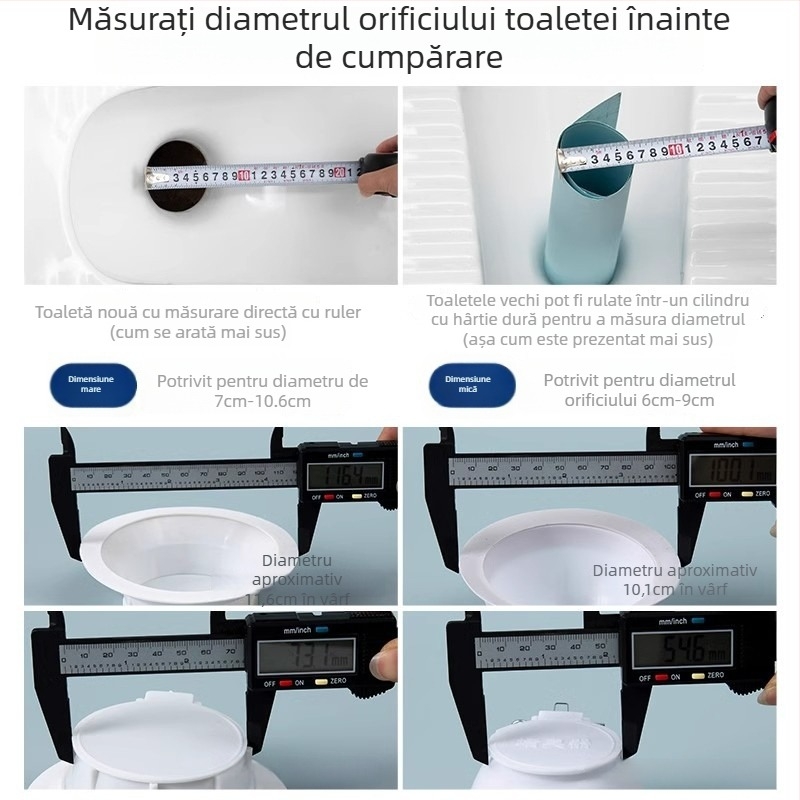 Blocant de mirosuri pentru toaletă — plastic, Brand Friendly; Fără rezervor de apă; Diametru standard al conductei; Fără sifon