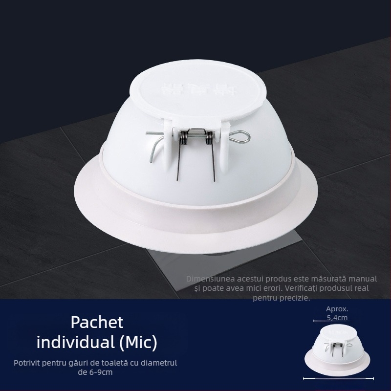 Blocant de mirosuri pentru toaletă — plastic, Brand Friendly; Fără rezervor de apă; Diametru standard al conductei; Fără sifon