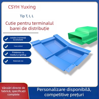 Cutie de șină, 1 kV, cu un rând, carcasă PE, protecție VW-1, cablare