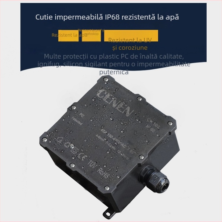 Xineng Cutie de jonctiune externă impermeabilă, carcasă din plastic pentru cablare în exterior, rezistentă la umezeală