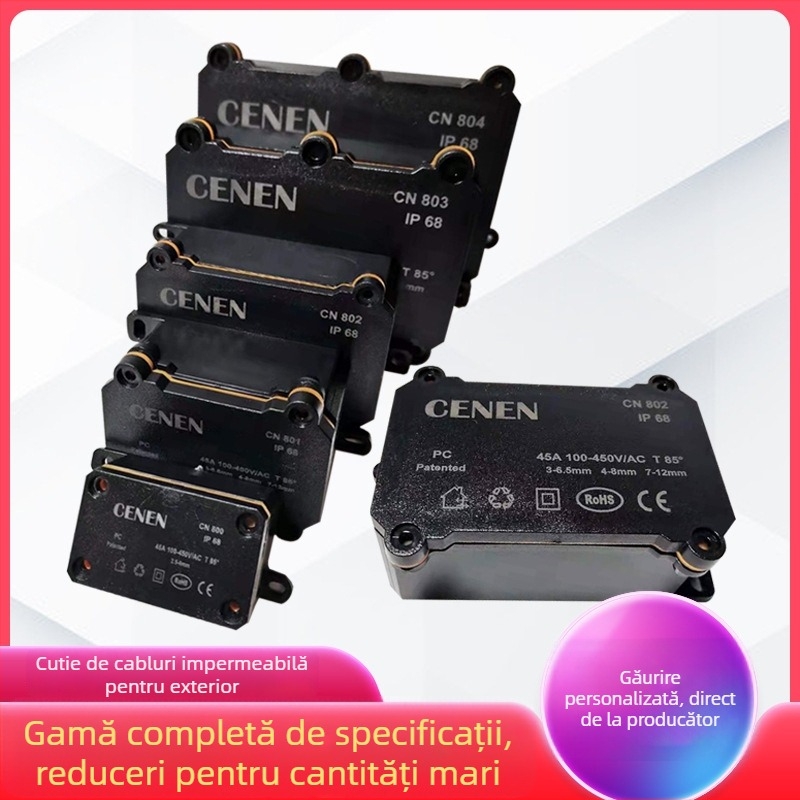 Cutie de distribuție IP68, carcasă din plastic PC pentru PCB