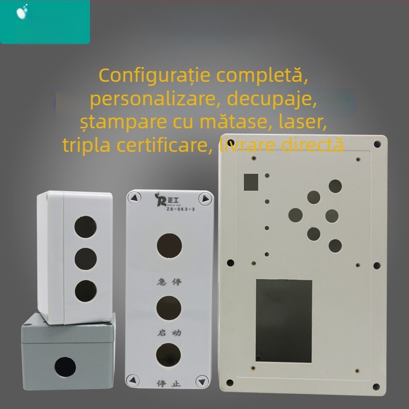 Zhengong Electric Cutie plastic impermeabilă pentru conexiuni electrice, cu capac transparent, pentru interior și exterior