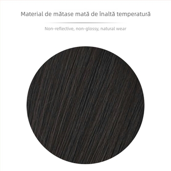 Perucă SZ-22 de la Xinyi: păr lung drept cu breton oblic, țesută manual, fir rezistent la temperaturi înalte