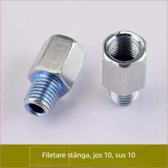 Adaptor pentru oglinda motocicletă electrică, convertor de la 10 mm la 8 mm, filet drept – Kepu