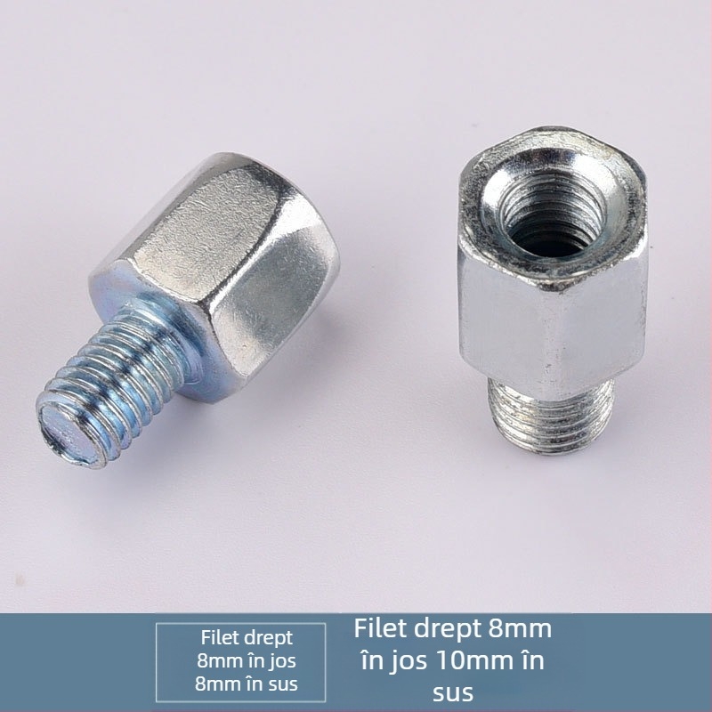 Adaptor pentru oglinda motocicletă electrică, convertor de la 10 mm la 8 mm, filet drept – Kepu