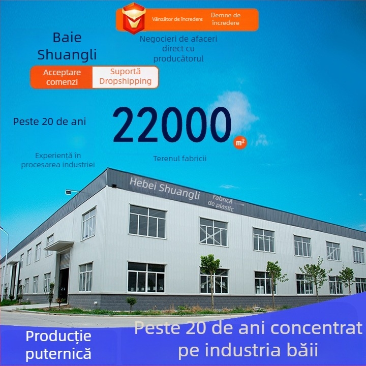 Rezervor de toaletă pentru toaletă de tip squat, Material PP, Spălare manuală, Drenaj la podea, Volum spălare 8-12-14 L