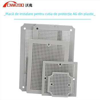 CNWZDQ placă de montaj pentru cutie impermeabilă, cu plasă celulară din plastic, pentru cutie de distribuție
