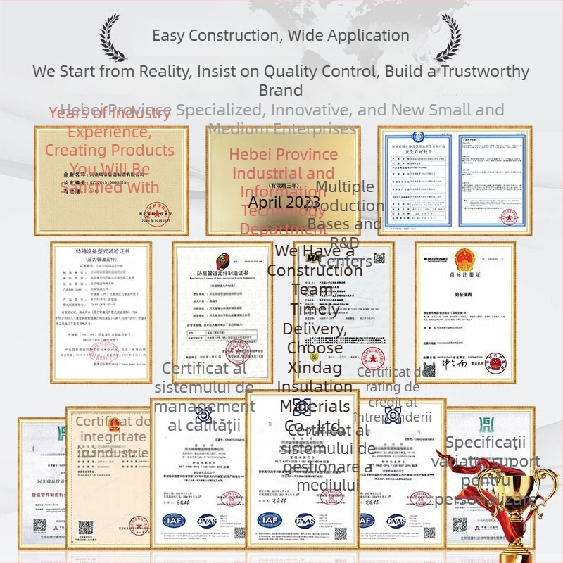 Țeavă din oțel izolată cu poliuretan, prefabricată pentru îngropare directă, cu miez de oțel, conductivitate termică 0,033 W/mK, interval de temperatură -60 la 140 °C