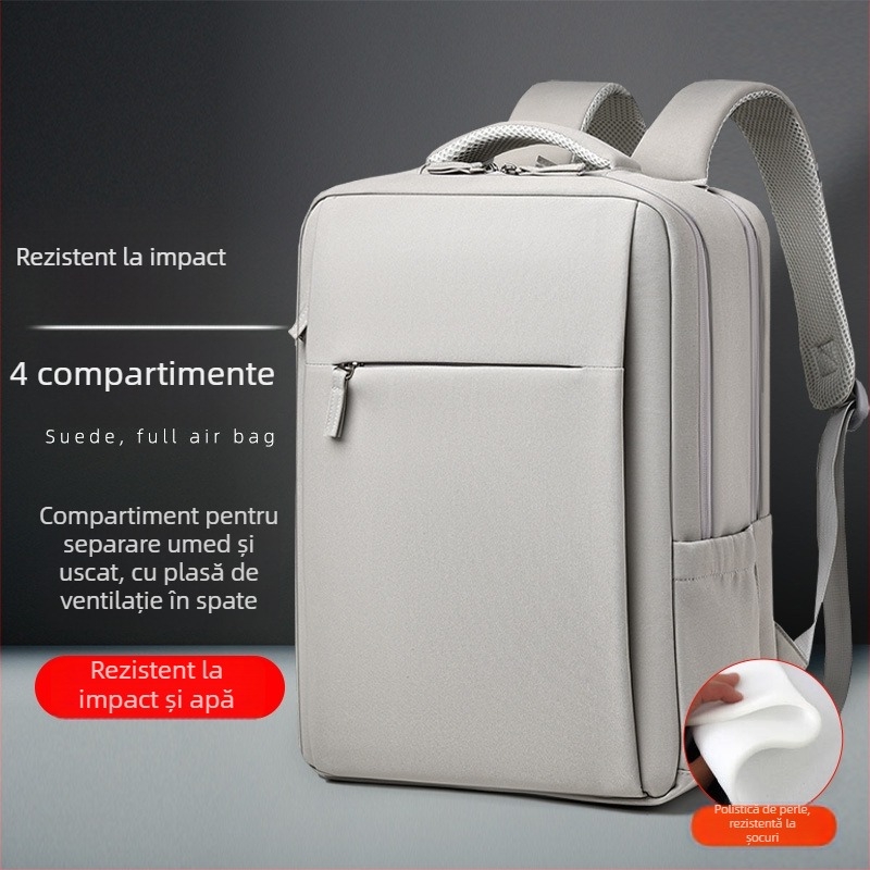 Rucsac unisex pentru călătorii și afaceri, compartiment pentru laptop, capacitate 20–35 L, material Oxford, separare uscat/umed