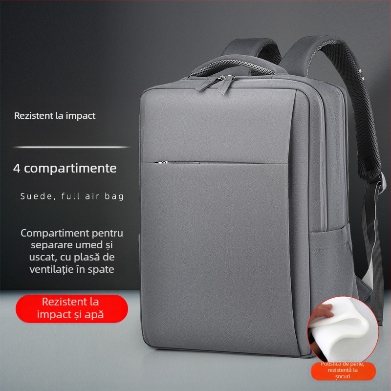 Rucsac unisex pentru călătorii și afaceri, compartiment pentru laptop, capacitate 20–35 L, material Oxford, separare uscat/umed