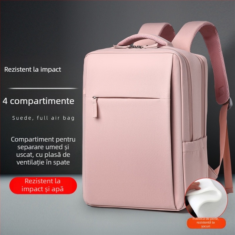 Rucsac unisex pentru călătorii și afaceri, compartiment pentru laptop, capacitate 20–35 L, material Oxford, separare uscat/umed