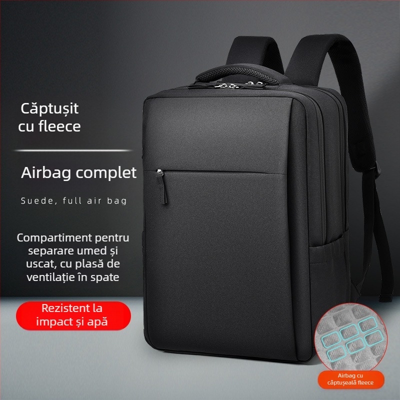 Rucsac unisex pentru călătorii și afaceri, compartiment pentru laptop, capacitate 20–35 L, material Oxford, separare uscat/umed