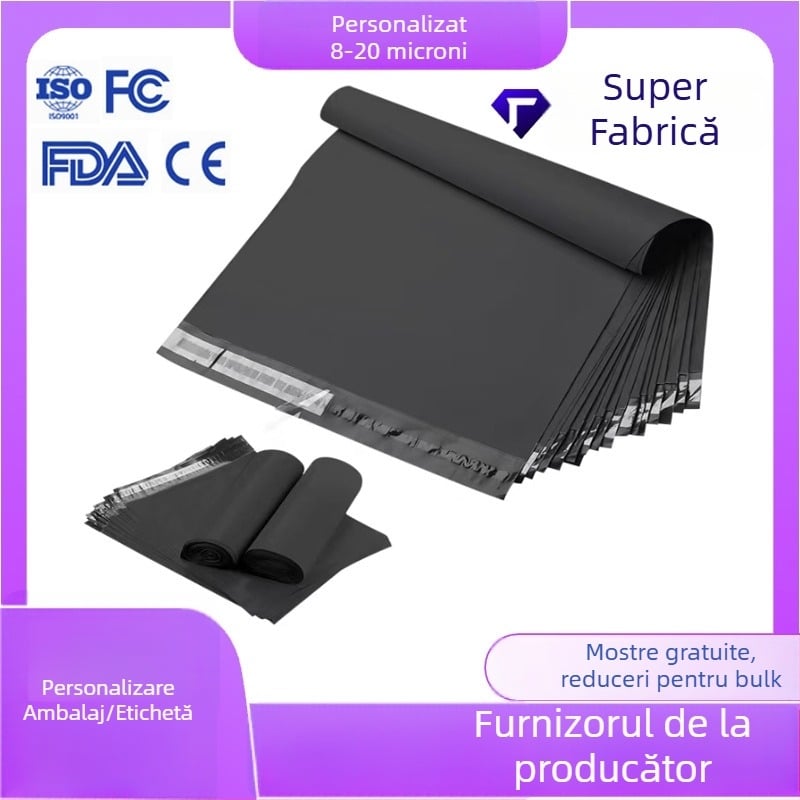 Geantă expres curier, sigilată, material PE, capacitate de încărcare 10 kg, logo imprimat, potrivită pentru transporturi transfrontaliere