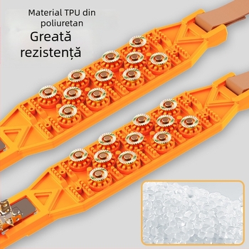 Verigi antiderapaj auto Xueshunda, universale pentru zapada, model Xsd-atn-11 steel bowl, material cauciuc, potrivite pentru sedan, off-road, van, MPV, pickup