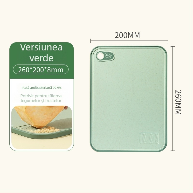 Tocător Double Gun – Tocător dublu-față, din paie de grâu, pentru hrana bebelușului și tăierea fructelor