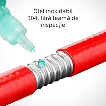 Conductă de apă din oțel inoxidabil 304, cu înveliș PVC, cu pereți groși, rezistentă la explozie și la arderi pentru apă caldă și rece