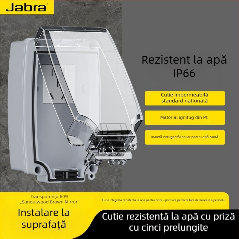 Priză întrerupătoare impermeabil exterior, 16A, montaj pe perete, 3C certificată, tensiune 50–440V