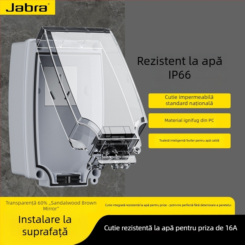 Priză întrerupătoare impermeabil exterior, 16A, montaj pe perete, 3C certificată, tensiune 50–440V