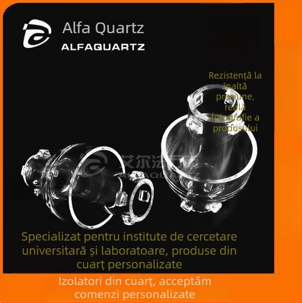 Izolat din sticlă de cuarț, reactor izolator, rezistent la temperaturi înalte, semiconductor de înaltă puritate, Elfa Quartz