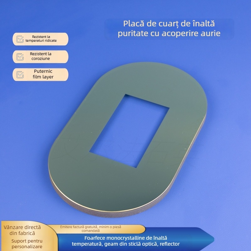 Film de fereastră oglindă din cuarț pentru cuptor cu cristale unice — Alpha quartz 233; semiconductori compuși; rezistență la temperaturi ridicate și la coroziune a reflexiei optice; opțiuni personalizabile