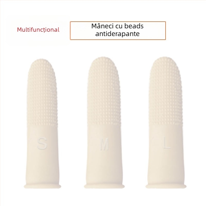 Acoperire pentru deget din latex, textură antiderapantă, design îngroșat, pachet de 100 bucăți