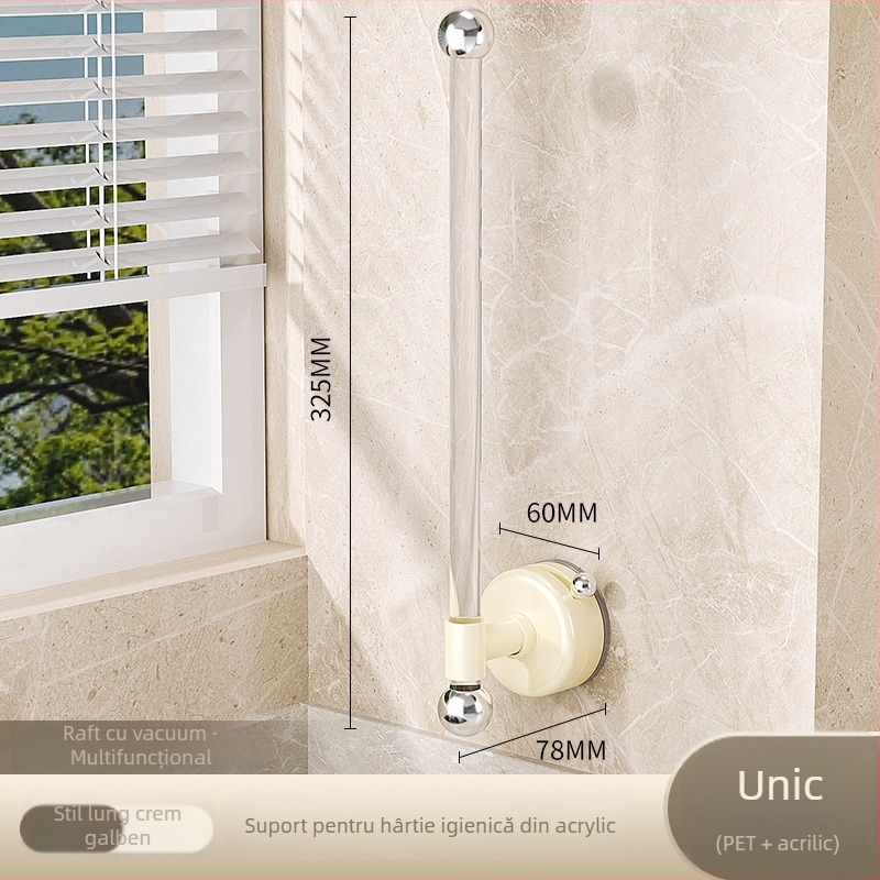 Raft de bucătărie cu ventuze pentru șervețele și role, montat pe perete, fără găuri (Material: Plastic; Brand: Matsumoto; Etichetă privată licențiată: Da; Stil: Light Luxury; Ambalare: 35 buc.)