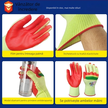 Altair Mănuși de lucru pentru construcții – groase, rezistente la uzură, antiderapante, rezistente la ulei, calde, 126 g; destinate materialelor de construcții, întreținerii utilajelor, metalurgiei și mineralelor