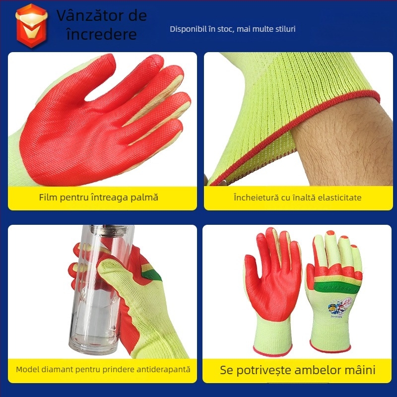 Altair Mănuși de lucru pentru construcții – groase, rezistente la uzură, antiderapante, rezistente la ulei, calde, 126 g; destinate materialelor de construcții, întreținerii utilajelor, metalurgiei și mineralelor