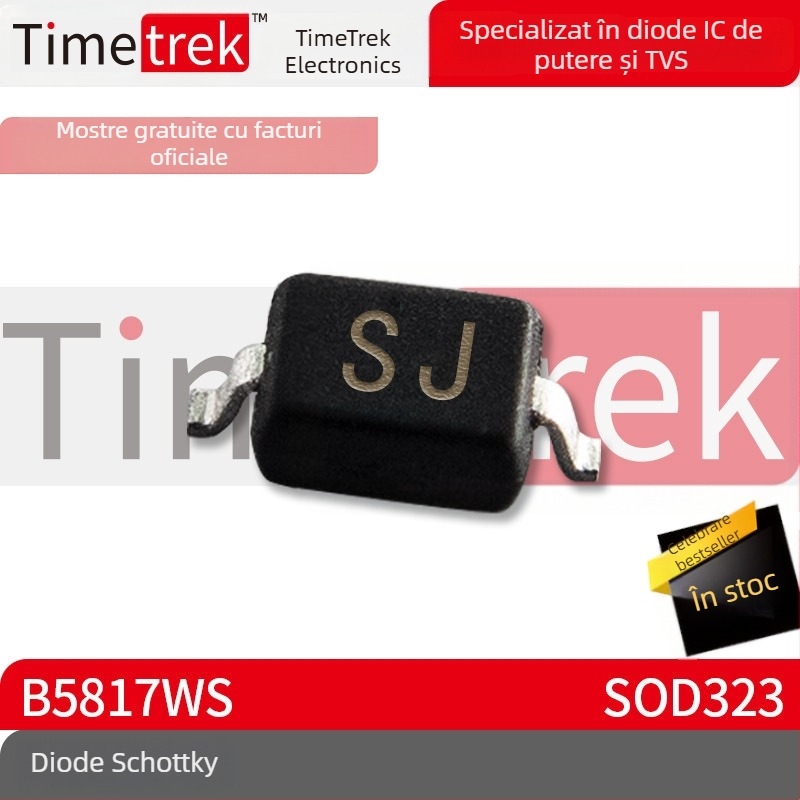 Light Journey Electronics Diodă Schottky B5817WS, pachet SOD323, marcaj SJ, RoHS conform