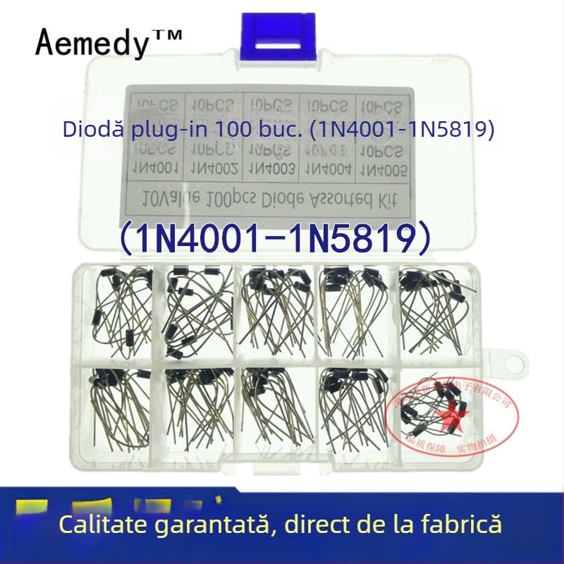 Aemedy kit de diode de redresare inline cu 1N4001 și IN5819 pentru electrocasnice
