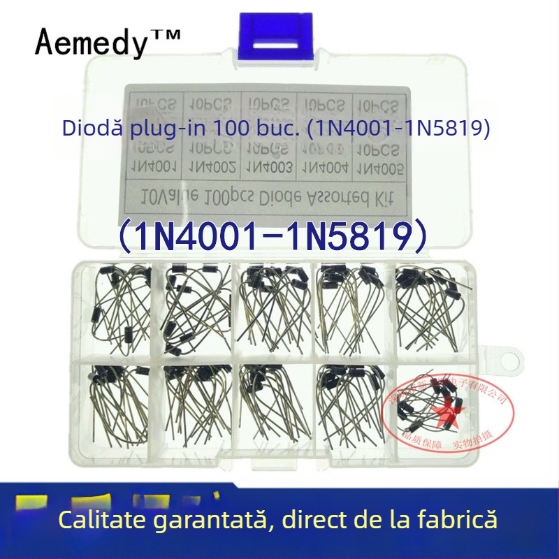 Aemedy kit de diode de redresare inline cu 1N4001 și IN5819 pentru electrocasnice