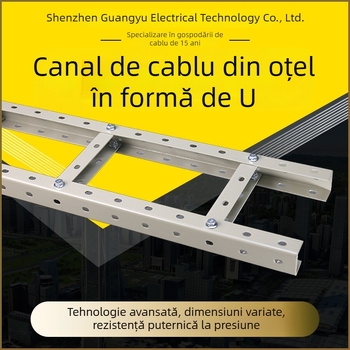 Raft de cabluri din oțel în formă de U, deschis, cu multe găuri, pentru camerele interne de comunicații și date, construcție tip truss (Brand: Phoenix diagram wiring; Material: oțel; Certificare: ISO 9001:2000; Personalizare: Disponibilă)