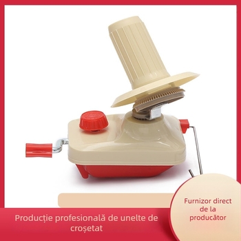 Răsucitor manual pentru fire de lână pentru uz casnic, dispozitiv cu manetă, marcă Qingfeng, personalizare disponibilă