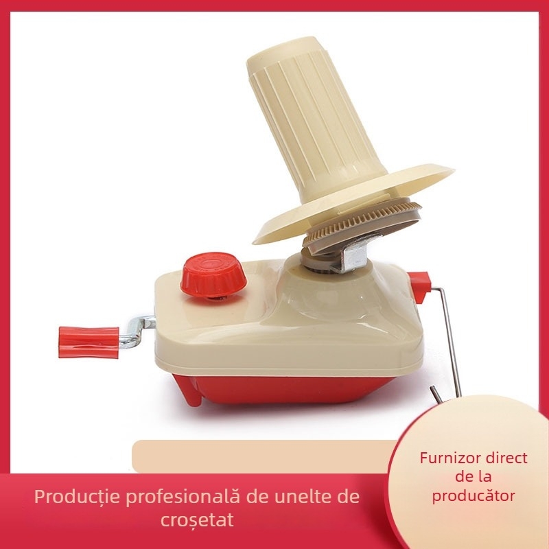 Răsucitor manual pentru fire de lână pentru uz casnic, dispozitiv cu manetă, marcă Qingfeng, personalizare disponibilă