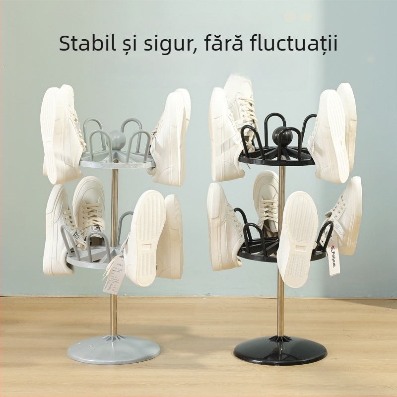 Raft pentru pantofi pliabil, multistrat, din plastic, stil modern minimalist, spațiu de depozitare