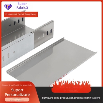 Canal de cablu pentru curent slab, zincat, ignifug, perforat, pentru clădiri industriale și spații comerciale
