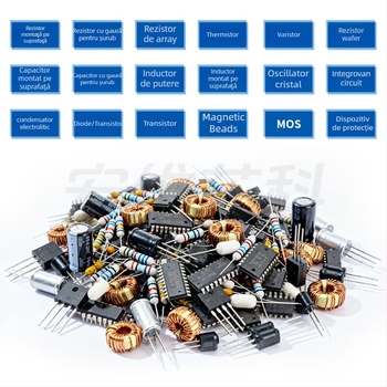 Comandă BOM pentru componente electronice: rezistori, condensatori, tranzistori; mărci: Yageo, Fenghua, Huosheng, Aihua, Changjing; tensiune: 1–10k