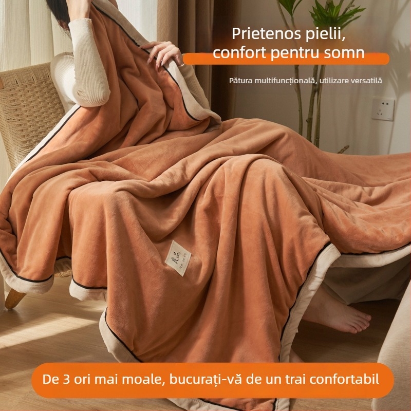 Sleeping Cute Rabbit pătură milk fleece pentru bebeluși, poliester, 2000–2500 g, pentru toate anotimpurile