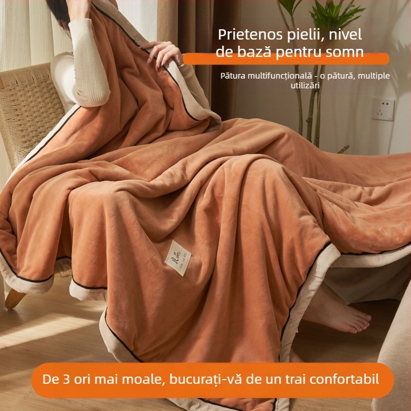 Sleeping Cute Rabbit pătură milk fleece pentru bebeluși, poliester, 2000–2500 g, pentru toate anotimpurile