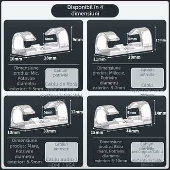 Suport pentru cabluri pentru organizare, din plastic, stil simplu și modern, pentru depozitare pe birou și în dormitor
