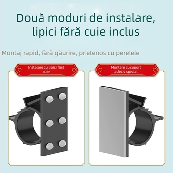 Clip autoadeziv pentru țevi și drenaj — Fixare fără găuri, Model: Fixed pipe clamp, Cod produs: Gdgka-1, Material: PVC, Execuție: Regular Fit, Marcă: Neck strength
