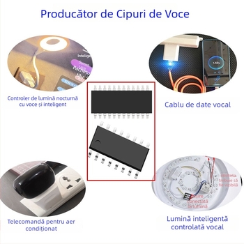IC offline de recunoaștere a vorbirii cu microcontroler pentru iluminare de noapte și întrerupător de anunțuri - LS, 3.3V