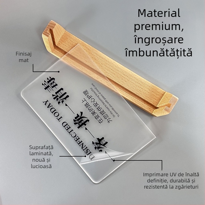 Semn din acrilic pentru camera de hotel, imprimare UV, placuță de nume personalizabilă, origine Nanjing Jiangsu