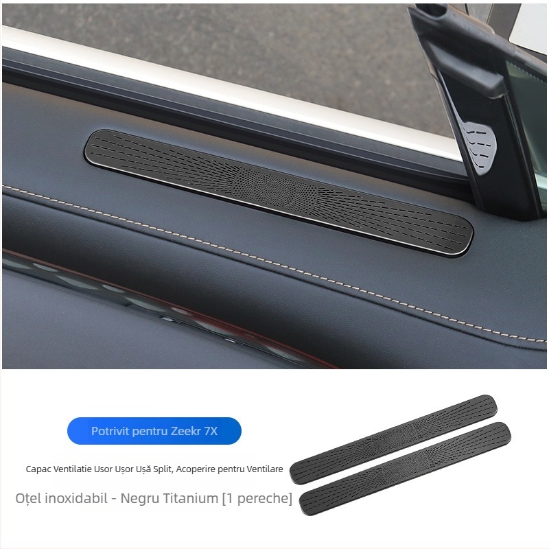 Acoperire din oțel inoxidabil pentru praf la capota frontală și plasă antiinsecte pentru Zeekr 7X, protecție compartiment motor