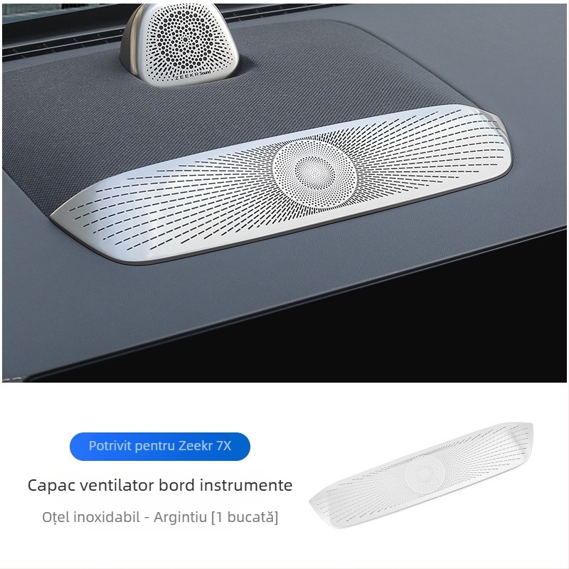 Acoperire din oțel inoxidabil pentru praf la capota frontală și plasă antiinsecte pentru Zeekr 7X, protecție compartiment motor