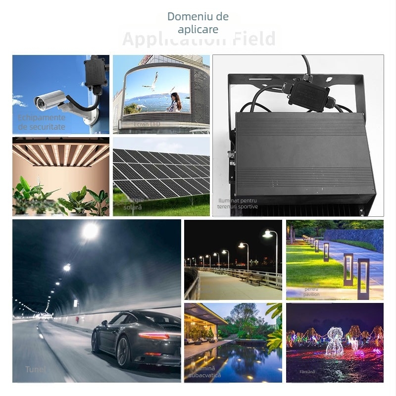 Cutie de joncțiune LED impermeabilă pentru exterior, 1 intrare, 2 ieșiri, carcasă din plastic, model EW-M2068(S)-3T