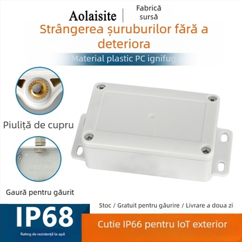 Carcasă din ABS IP68, ignifugă și impermeabilă pentru exterior, cutie de conexiuni etanșă pentru cabluri de monitorizare și iluminat stradal